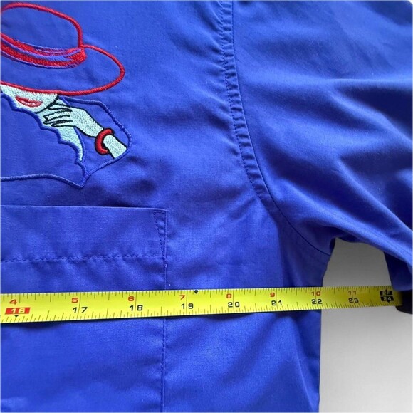 Vtg 90s Las Olas By Oved International, Red Hat Society Purple Button Up Shirt M - Picture 7 of 7
